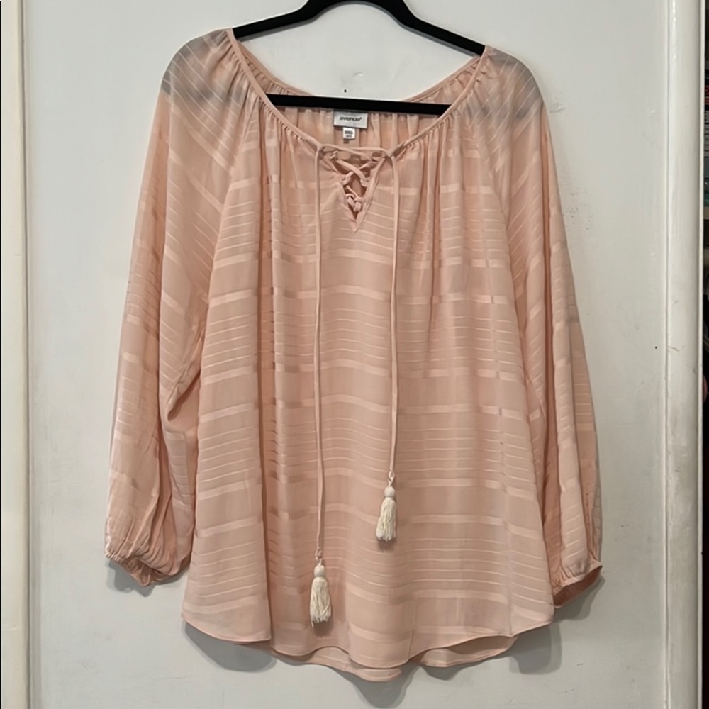 Avenue blouse top | blush | 18/20